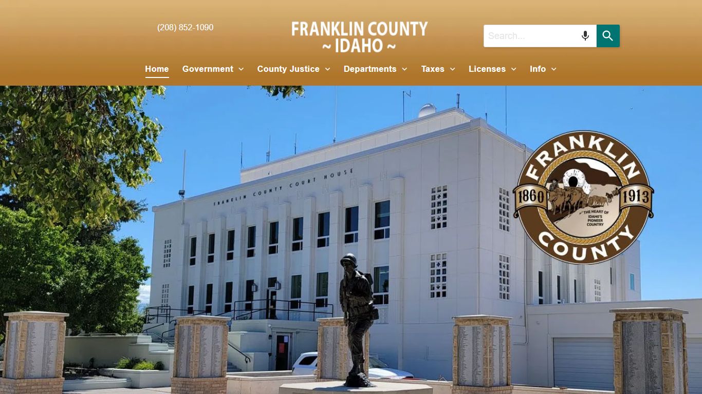 Franklin County Courthouse & Sheriff in Preston Idaho